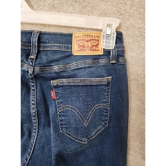 Levis 529 Curvy Bootcut Jeans Womens 10 Blue Medium Wash Stretch - Picture 5 of 9